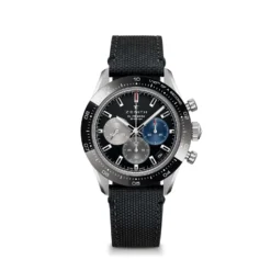 Zenith CHRONOMASTER Sport Watch Black Dial Black Rubber Strap, 41mm