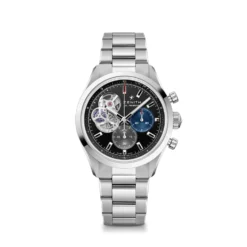 Zenith CHRONOMASTER Open Watch Black Dial Steel Bracelet, 39.5mm