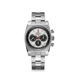 Zenith CHRONOMASTER Revival El Primero A384 Watch Silver Dial Steel Bracelet, 37mm