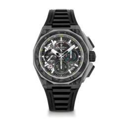 Zenith DEFY EXTREME Chronograph Watch Black Dial Black Rubber Strap, 45mm