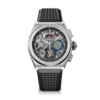 Zenith DEFY El Primero 21 Watch Open Dial Black Rubber Strap, 44mm