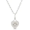 Ikuma Diamond Heart Pendant Necklace, 14K White Gold