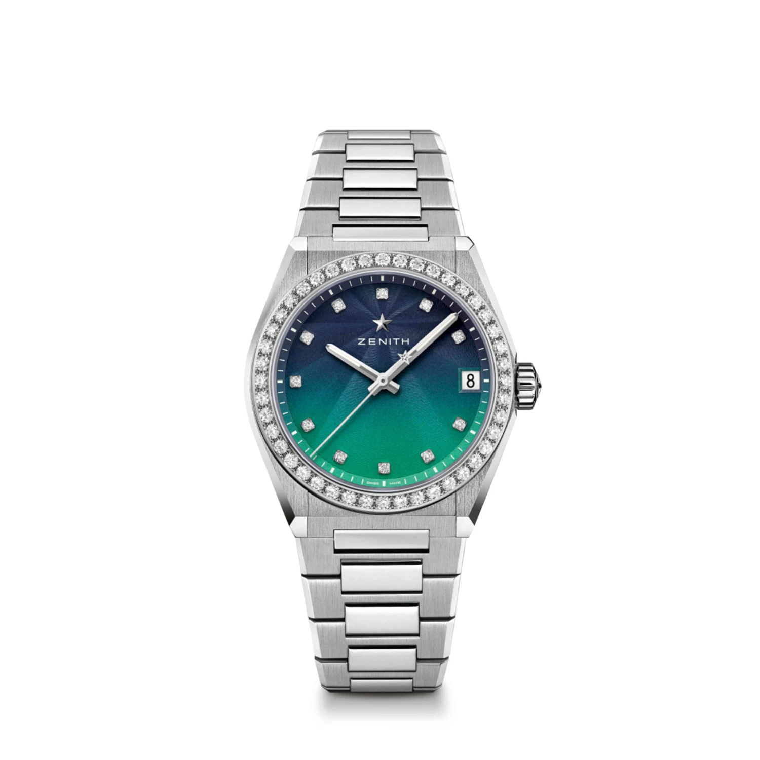 Zenith DEFY Midnight Borealis Watch Ombre Dial Steel Bracelet, 36mm 1 Zenith DEFY Midnight Borealis Watch Ombre Dial Steel Bracelet, 36mm