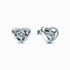 Pandora Radiant Heart & Floating Stone Stud Earrings