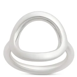 Lisa Bridge Open Oval Ring, Sterling Silver