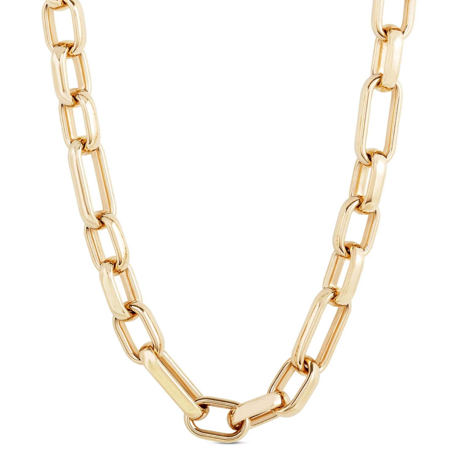 Toscano Oval Link Chain Necklace, 14K Yellow Gold 1 Toscano Oval Link Chain Necklace, 14K Yellow Gold