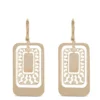 Toscano Rectangle Mesh Earrings, 14K Yellow Gold