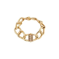 Roberto Coin Gold Cialoma Diamond Accent Bracelet 18K Yellow Gold, 7 Inches