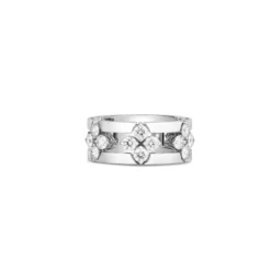 Roberto Coin Love In Verona Diamond Open Frame Ring 18K White Gold