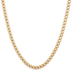 Toscano 20-Inch Barrel Link Neck Chain, 14K Yellow Gold