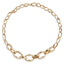 18-Inch Toscano Oval Link Necklace, 14K Yellow Gold