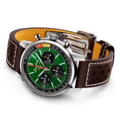 Breitling Top Time B01 Ford Mustang Watch Steel Case Green Dial, 41mm -Luxe Glist Sales 12247193 03 scaled