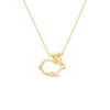 Roberto Coin Tiny Treasures Rabbit Outline Necklace 18K Yellow Gold, 18"