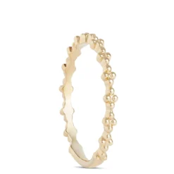 Beaded Anniversary Band, 14K Yellow Gold -Luxe Glist Sales 12265112 02