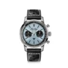 Breitling Top Time B01 Chronograph Watch Ice Blue Dial Black Leather Strap, 41mm