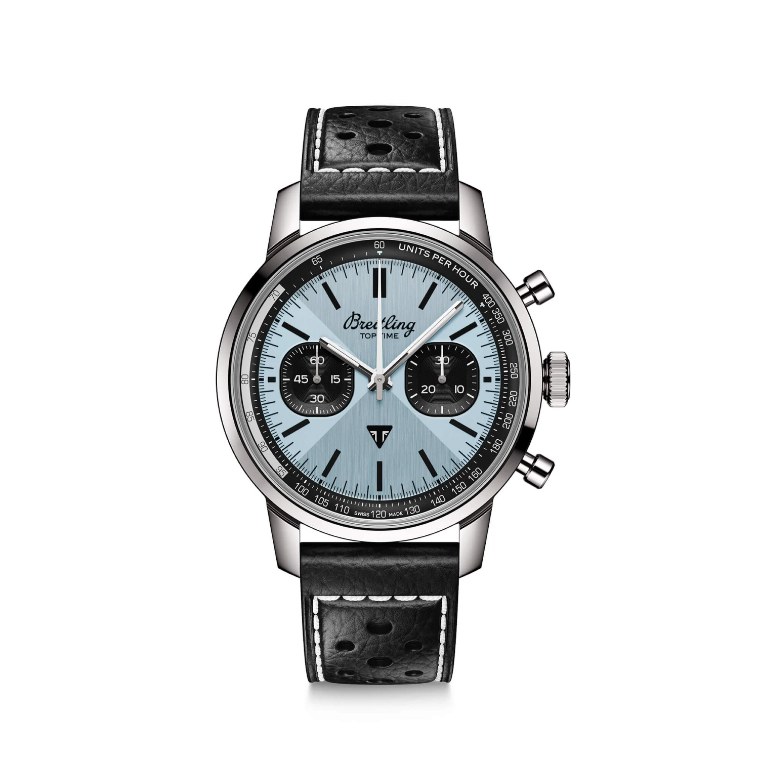 Breitling Top Time B01 Chronograph Watch Ice Blue Dial Black Leather Strap, 41mm 1 Breitling Top Time B01 Chronograph Watch Ice Blue Dial Black Leather Strap, 41mm