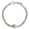 8.5-Inch Ruthenium And Pearl Bracelet