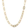 Toscano 18-Inch Flat Link Necklace, 14K Yellow Gold