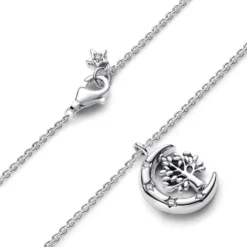 Pandora Moon & Spinning Tree Of Life Pendant Necklace 5 Pandora Moon & Spinning Tree Of Life Pendant Necklace -Luxe Glist Sales 12285326 03