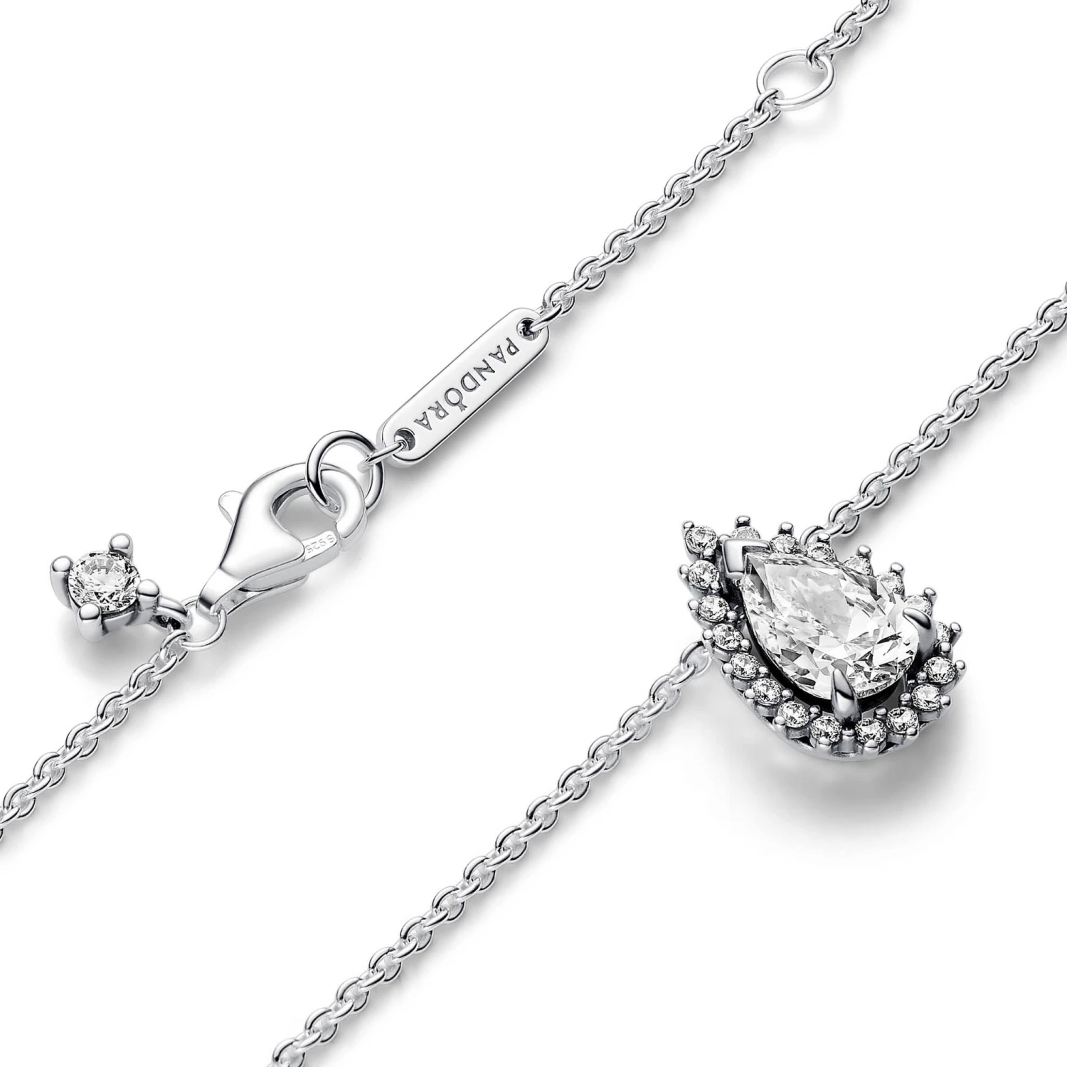 Pandora Sparkling Pear Halo Collier Necklace 3 Pandora Sparkling Pear Halo Collier Necklace - Image 3