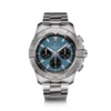 Breitling Avenger B01 Chronograph Watch Blue Dial Steel Bracelet, 44mm