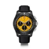 Breitling Avenger B01 Chronograph Night Mission Watch Yellow Dial Black Leather Strap, 44mm