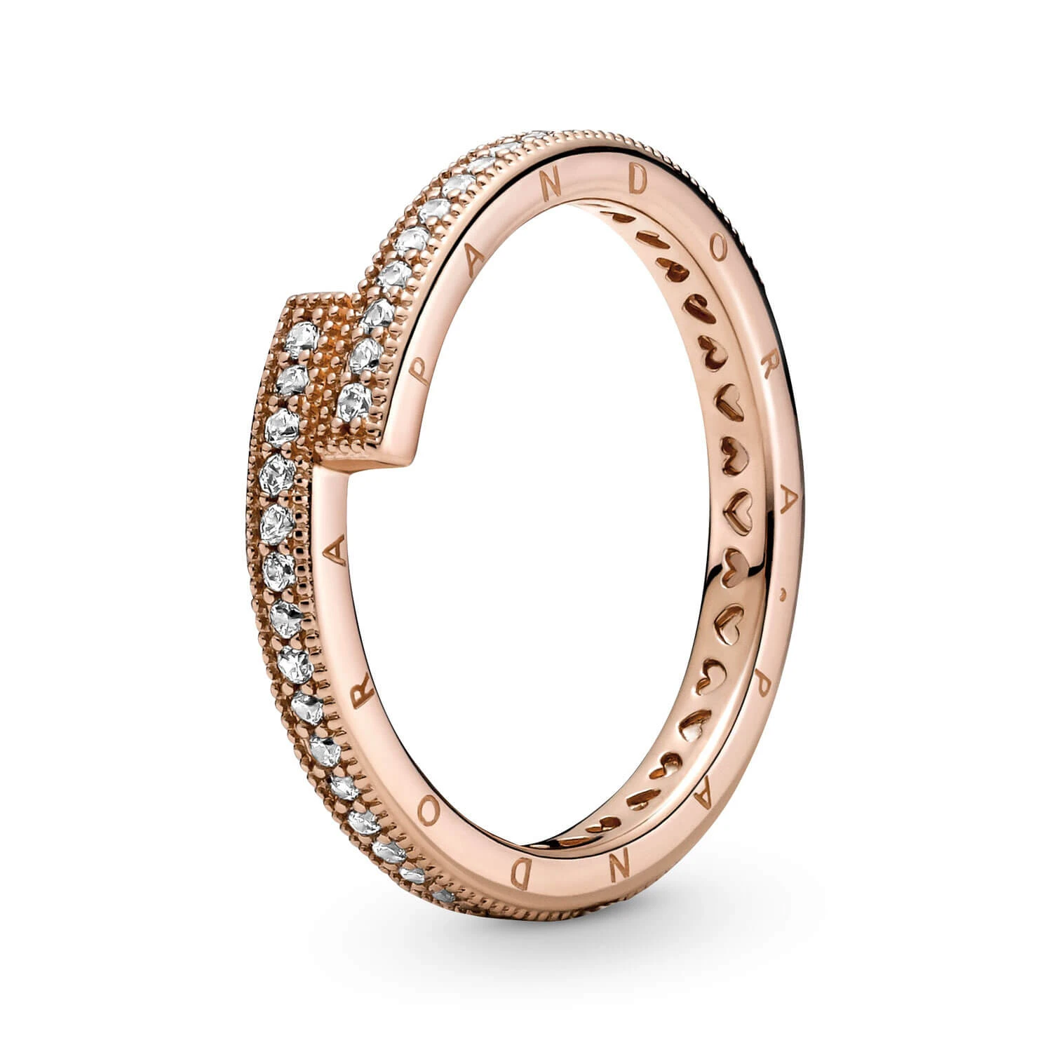 Pandora Sparkling CZ Overlapping Ring 1 Pandora Sparkling CZ Overlapping Ring