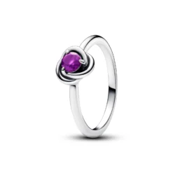 Pandora Purple Eternity Circle Ring