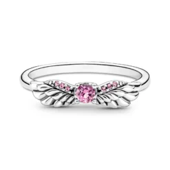 Pandora Sparkling Angel Wings Crystal Ring 5 Pandora Sparkling Angel Wings Crystal Ring -Luxe Glist Sales PAR198500C02 03