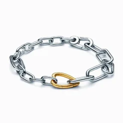 Pandora ME Two-tone Heart Link Chain Bracelet