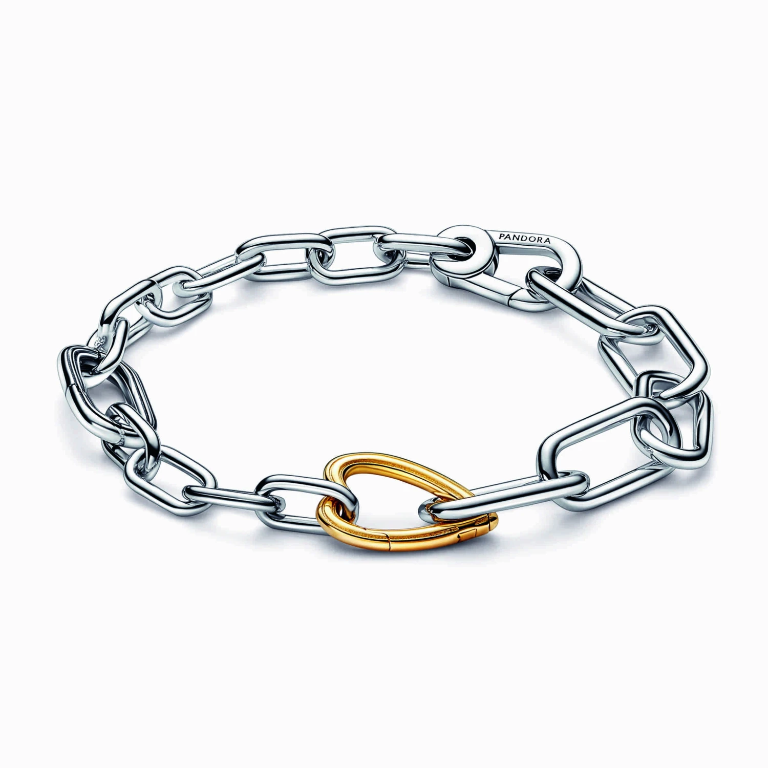 Pandora ME Two-tone Heart Link Chain Bracelet 1 Pandora ME Two-tone Heart Link Chain Bracelet