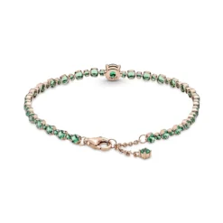 Pandora Sparkling Pavé Green Crystal Tennis Bracelet -Luxe Glist Sales PAR580044C01 04