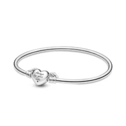 Pandora Moments Winged Heart Bangle