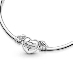 Pandora Moments Winged Heart Bangle -Luxe Glist Sales PAR599379C00 04